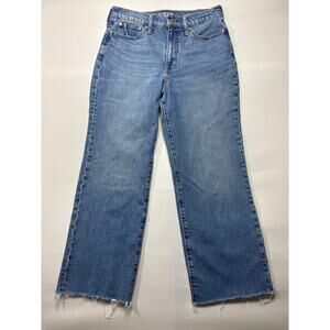 J.Crew Women's Slim Wide Leg Blue Jeans - Size 27 (29x26)